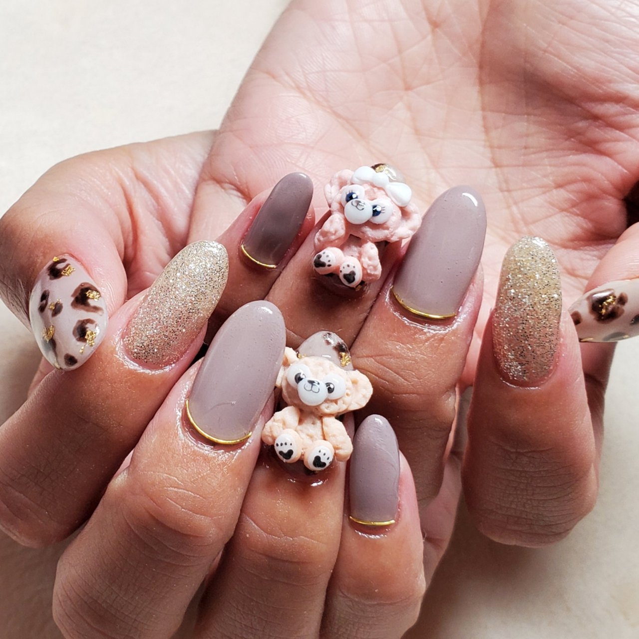 3dネイルパーツ ネイル パーツ ネイルパーツ 犬 いぬ 選べる犬種/わん