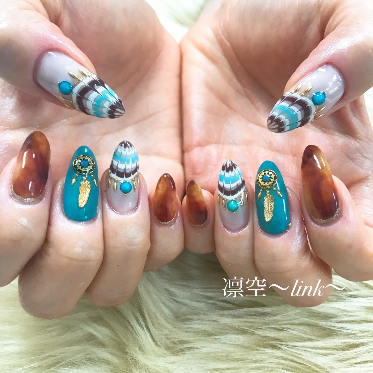 夏/旅行/海/リゾート/ハンド - haruka_linkのネイルデザイン[No