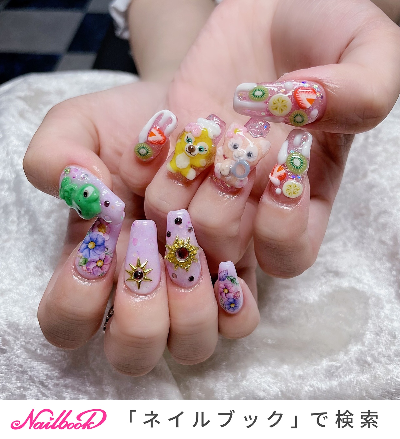 春/夏/バレンタイン/旅行/ハンド - すとれも。のネイルデザイン[No