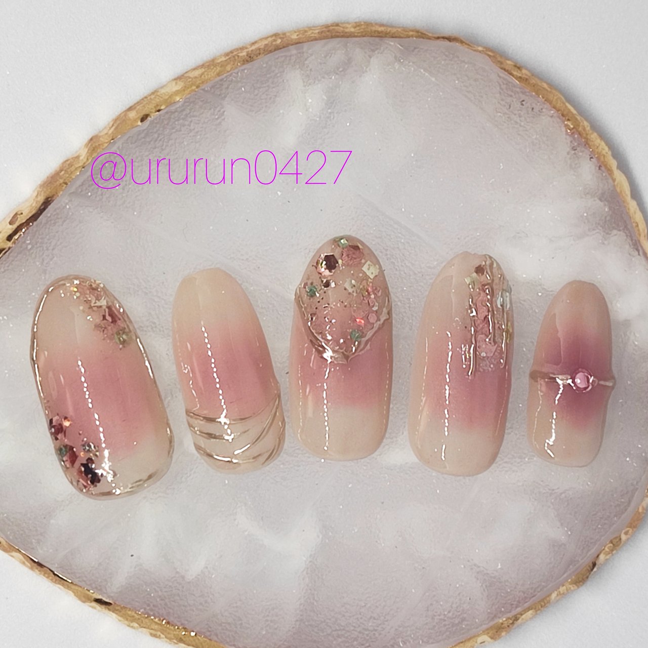 ハンド/ホログラム/ラメ/チーク/ニュアンス - うる☆Nami nailのネイル