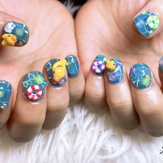 人気順｜#浮き輪ネイルのネイルデザイン｜ネイルブック
