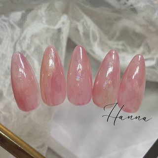 桃色のネイルデザイン｜ネイルブック