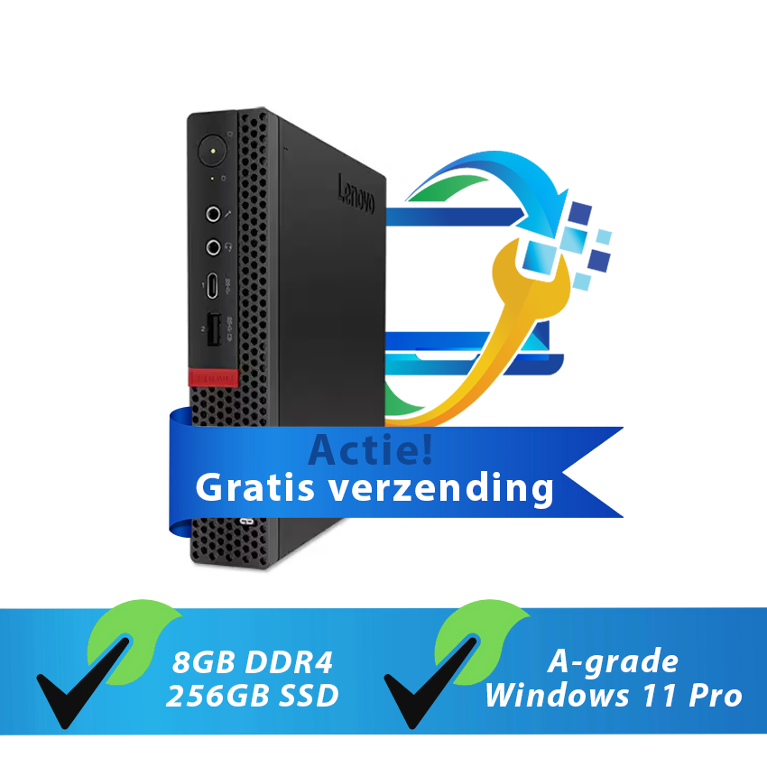 Lenovo ThinkCentre M720q - Exlease - Windows 11 Pro - Garantie