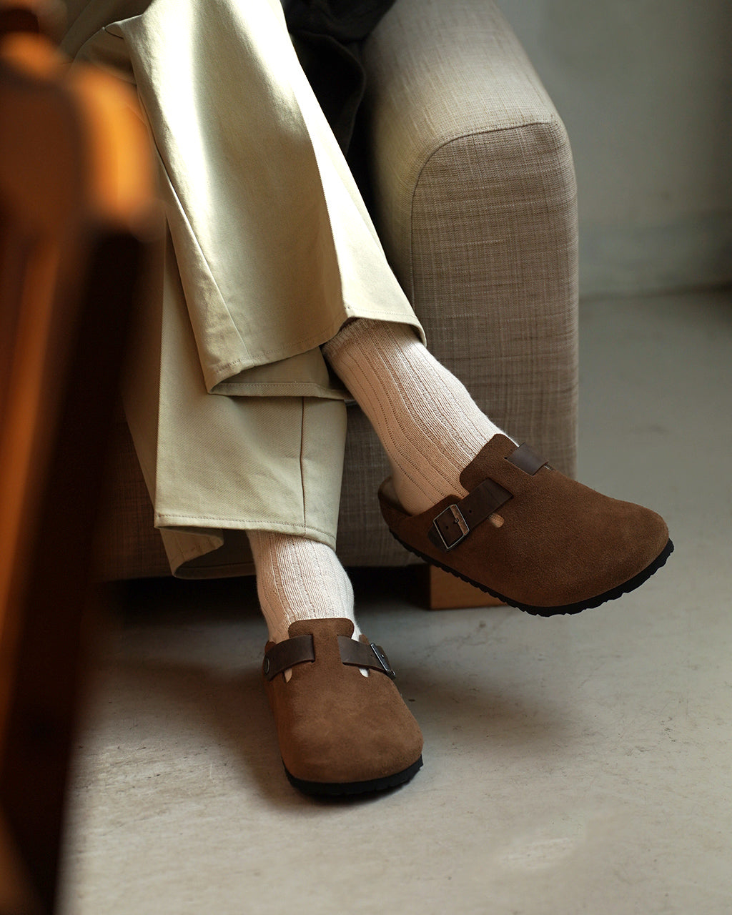 ビルケンシュトック BIRKENSTOCK ボストン Boston MIXED SUEDE LEATHER