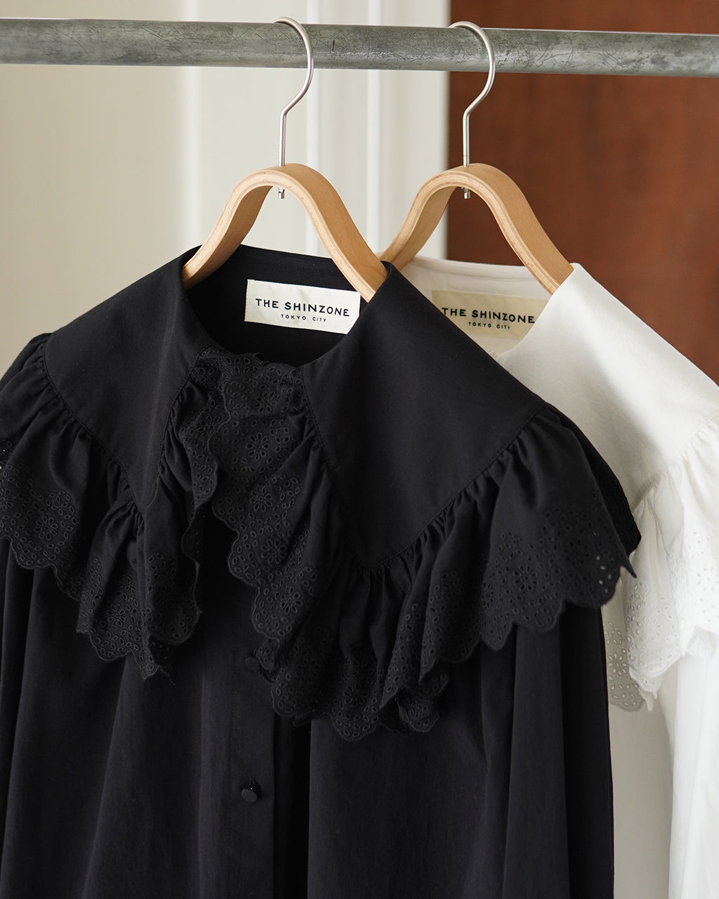 シンゾーン THE SHINZONE レースカラーブラウス レディース LACE