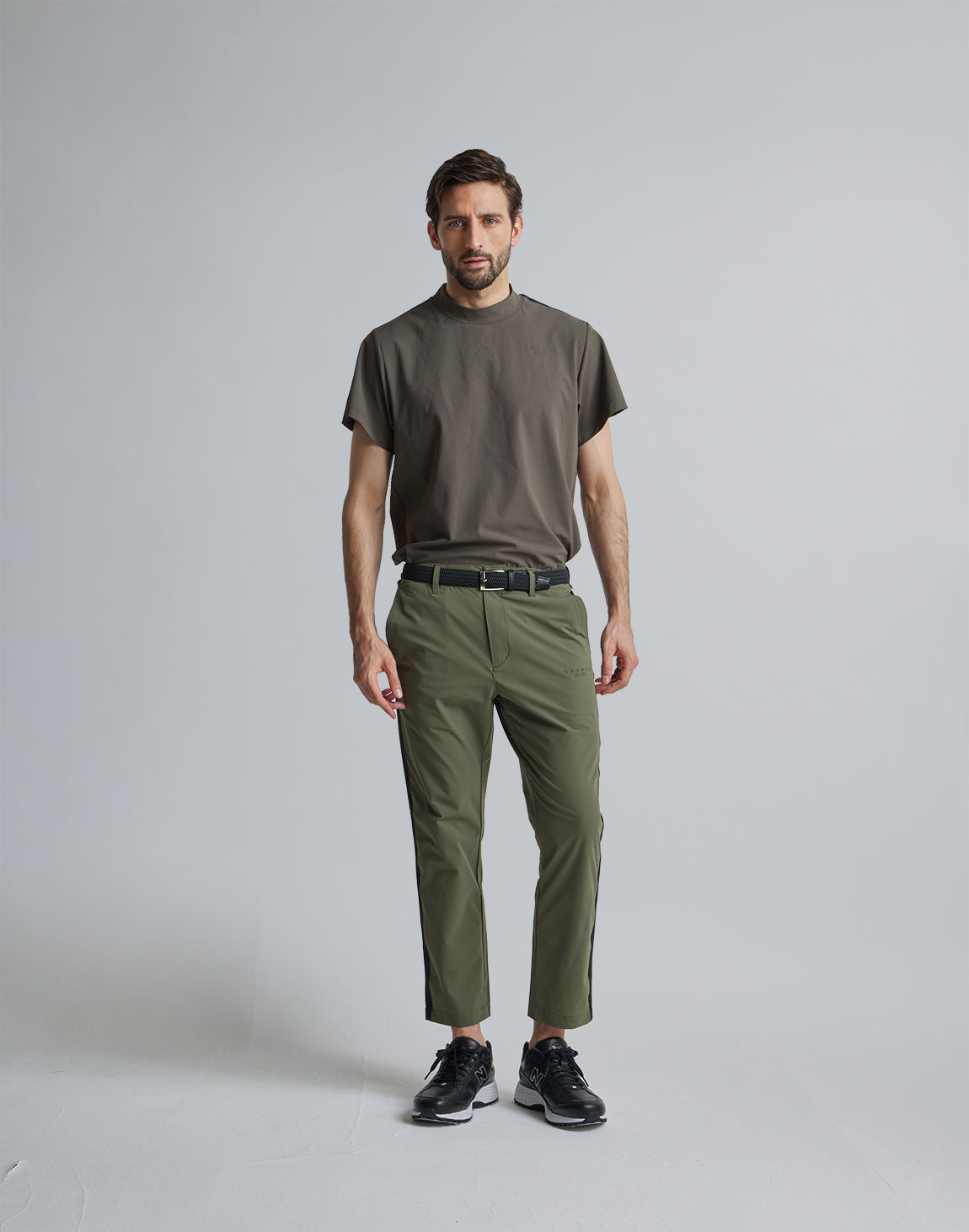 CRONOS BLACK SIDE LINE PANTS【OLIVE】