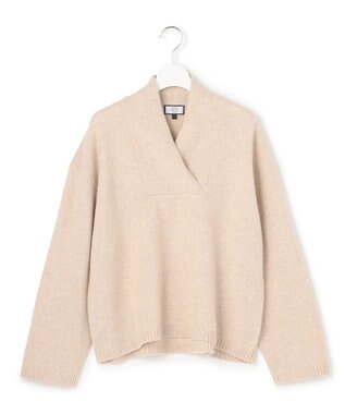 WOMEN】ウールカシミヤ 変形Vネック ニット / J.PRESS YORK STREET