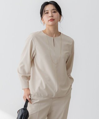 洗える】シャドーリーフ プリント ブラウス / 23区 | ファッション通販