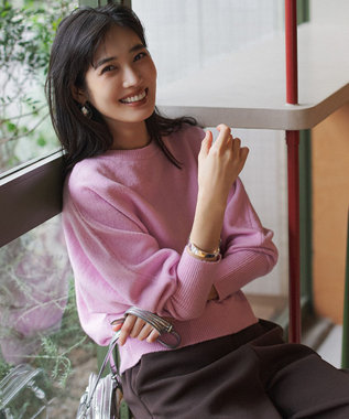 前後着用 可能】ふわふわニット 2WAY パールボタンカーディガン