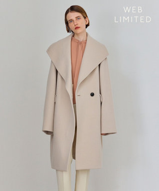 WEB限定】BORNIOL / ビックカラーコクーンコート / BEIGE