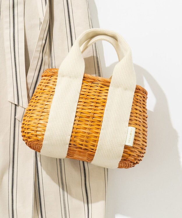 VIOLAd'ORO MIRO スプリットラタン バスケットバッグ / 23区