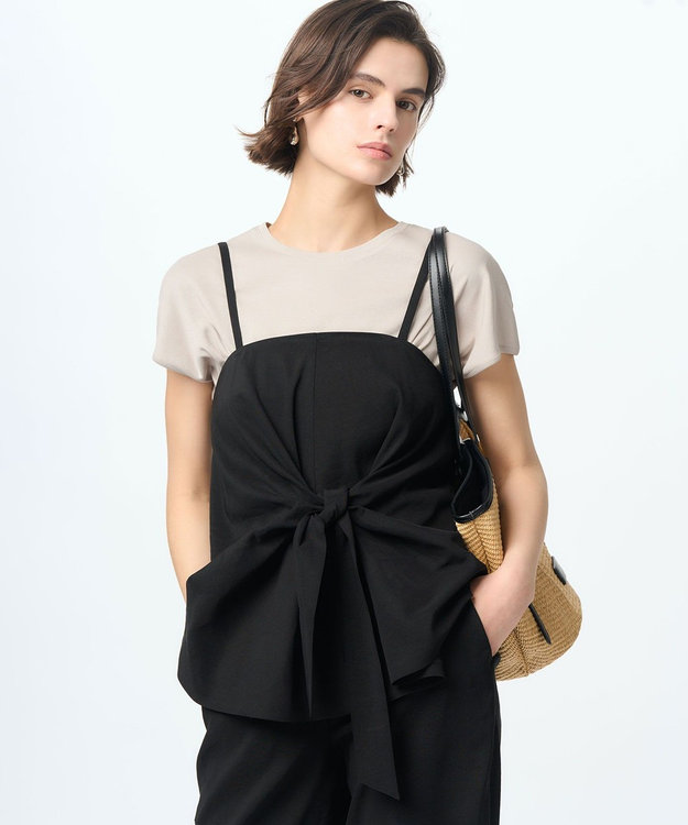 洗える】リネンレーヨンストレッチ キャミソール ブラウス / 23区