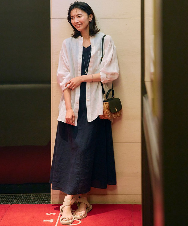 洗える】LIBECO ノースリーブ ワンピース / 23区 S | ファッション通販