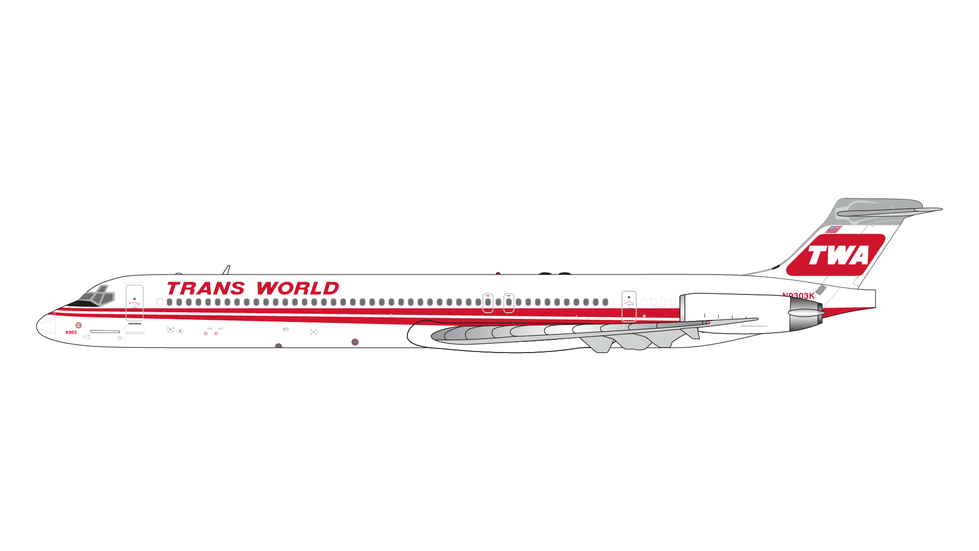 GJTWA2009 GEMINI JETS Trans World Airlines / トランス・ワールド