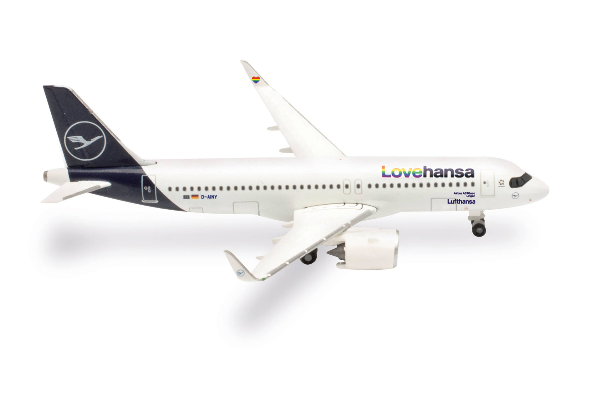 537155 Herpa Lufthansa / ルフトハンザドイツ航空 A320neo D-AINY