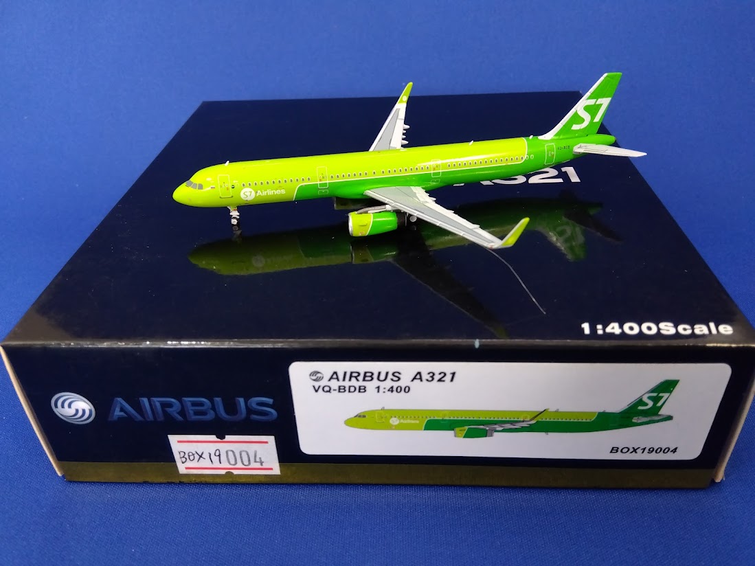 BOX19004 PandaModel S7 Airlines / S7航空 A321-200 VQ-BDB 1:400