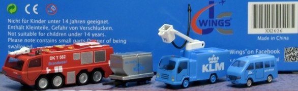 XX2026 JCWING 空港アクセサリー KLM GSEセット6 1:200 メーカー完売