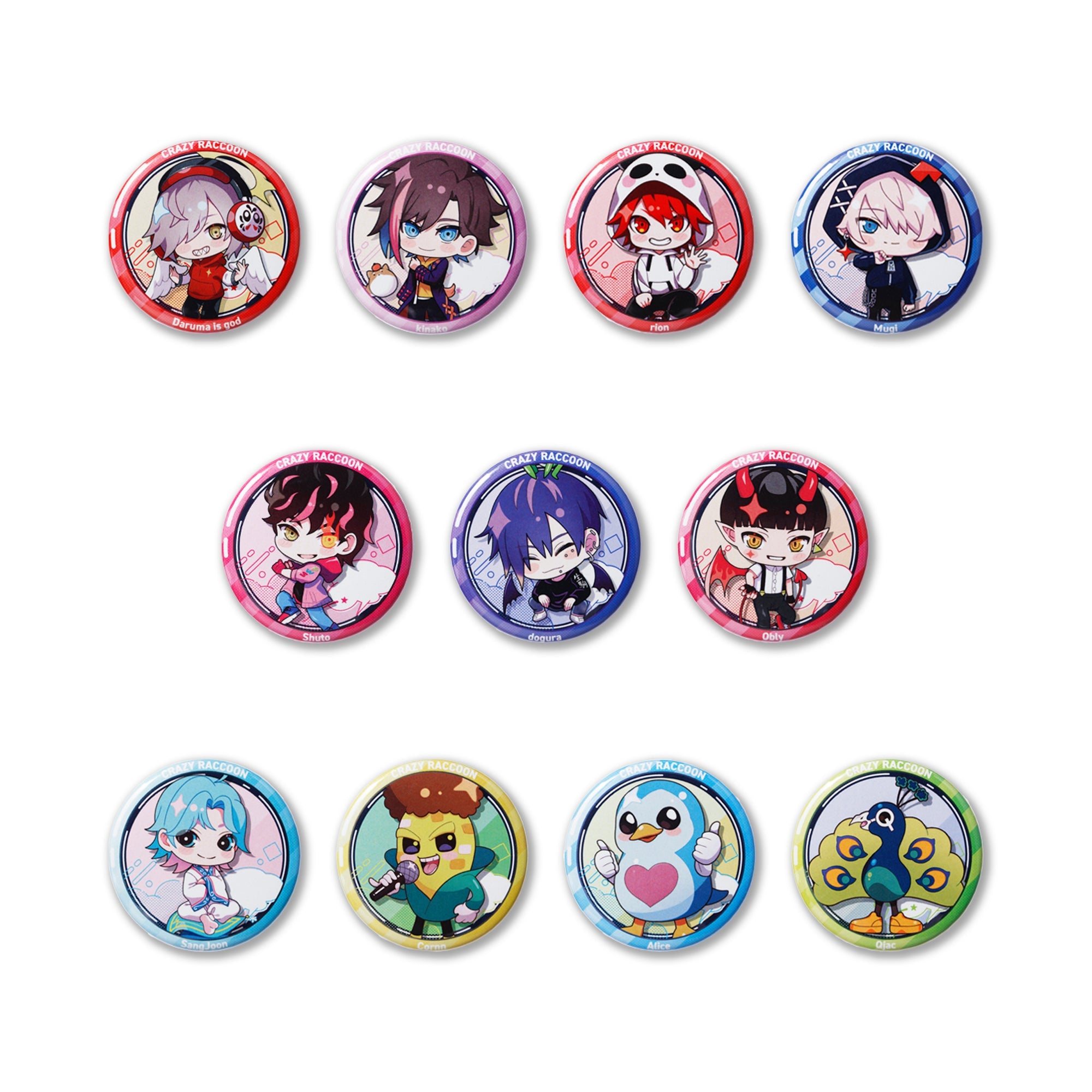 SD BADGE – CRAZY RACCOON