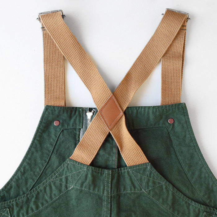 graphzero(グラフゼロ) デッキビブ オーバーオール グリーン 10オンス