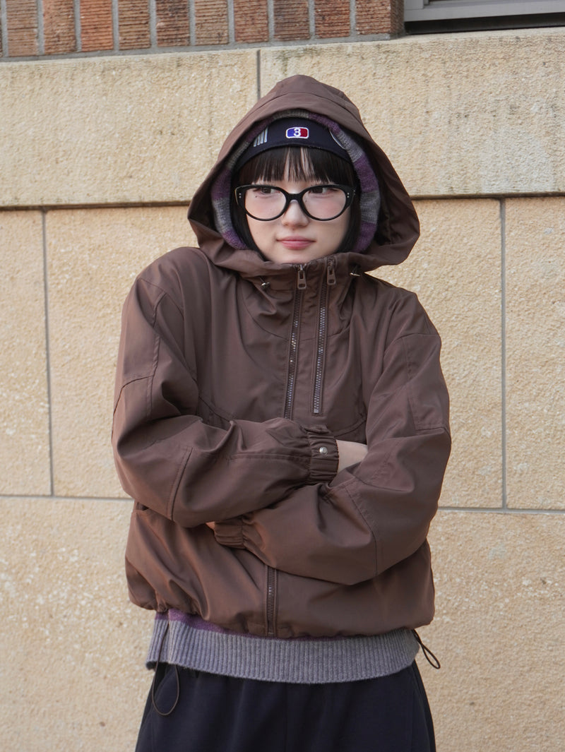 ブラウンナイロンパーカー DPB85371 – CRAMMY