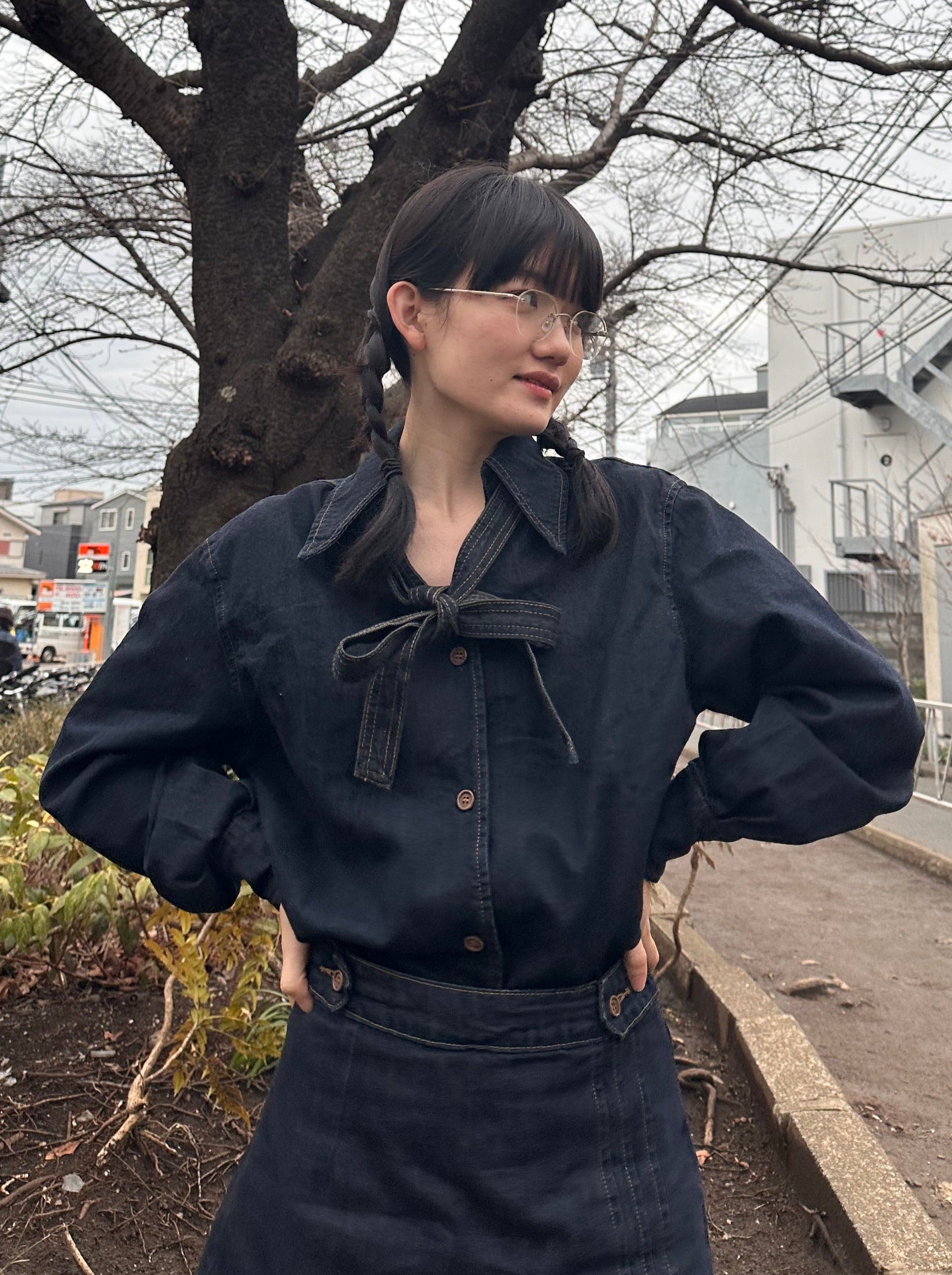 デニムリボンシャツ DPA43281 – CRAMMY