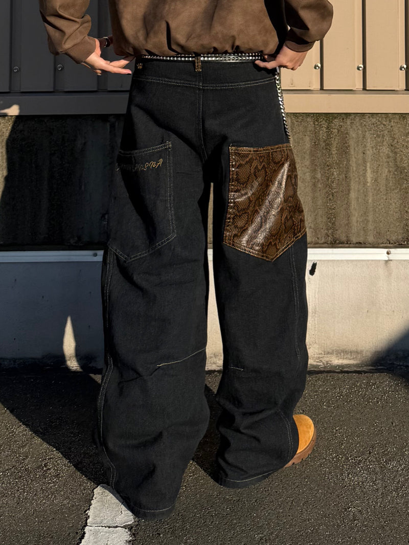 ポケットレオパードデニムパンツ DPB90059 – CRAMMY