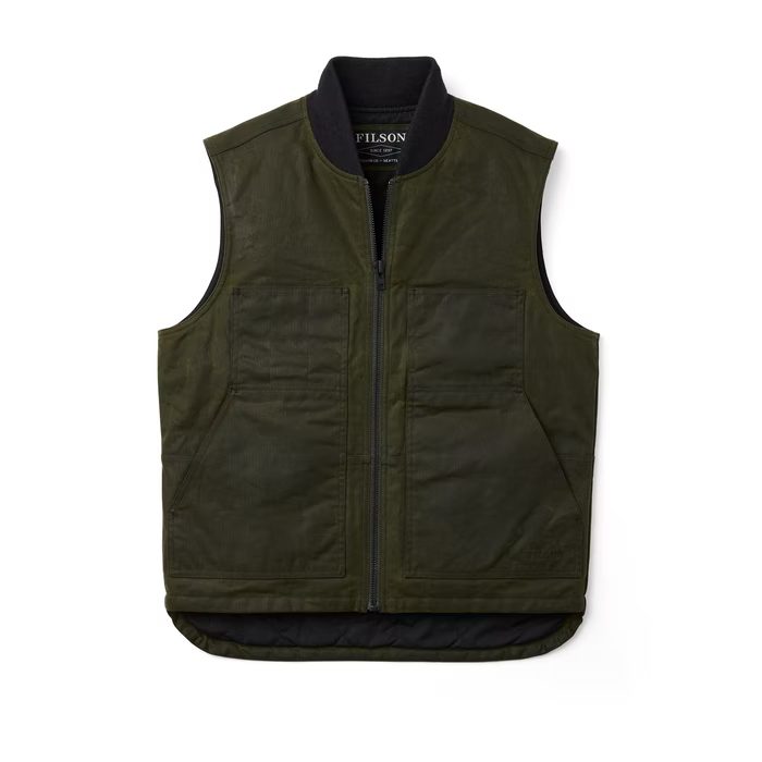 Filson Tin Cloth Insulated Work Vest | Crane's Country Store
