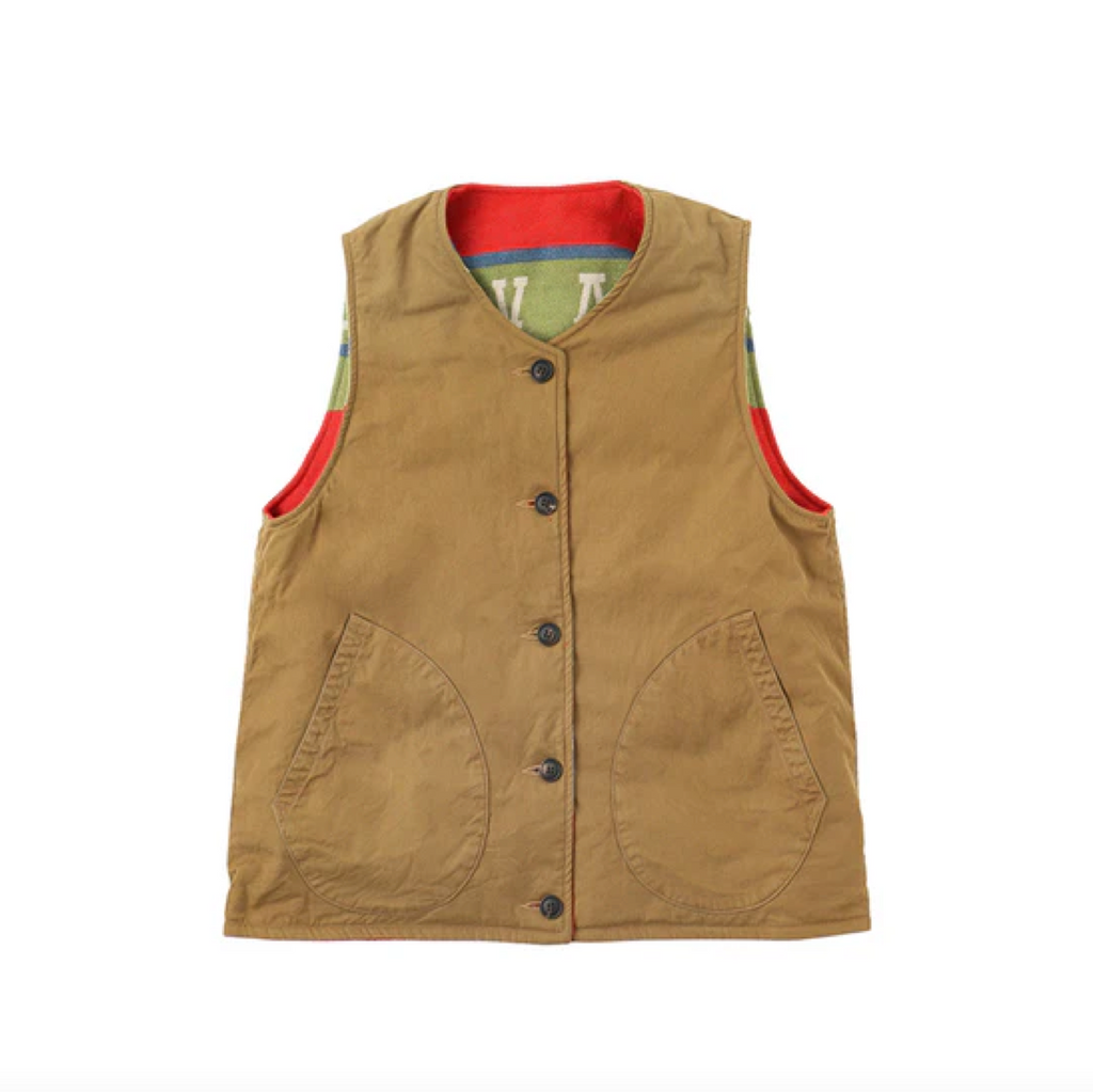 VISVIM KORA REVERSIBLE DOWN VEST - RED – Creme321