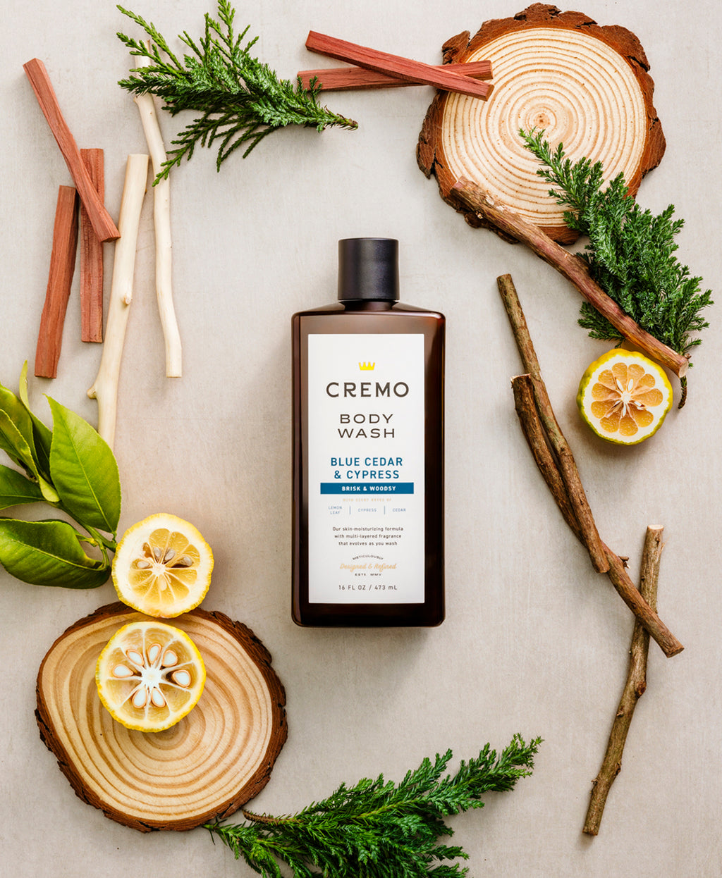 Blue Cedar & Cypress - Cedar Scented Body Wash for Men | Cremo