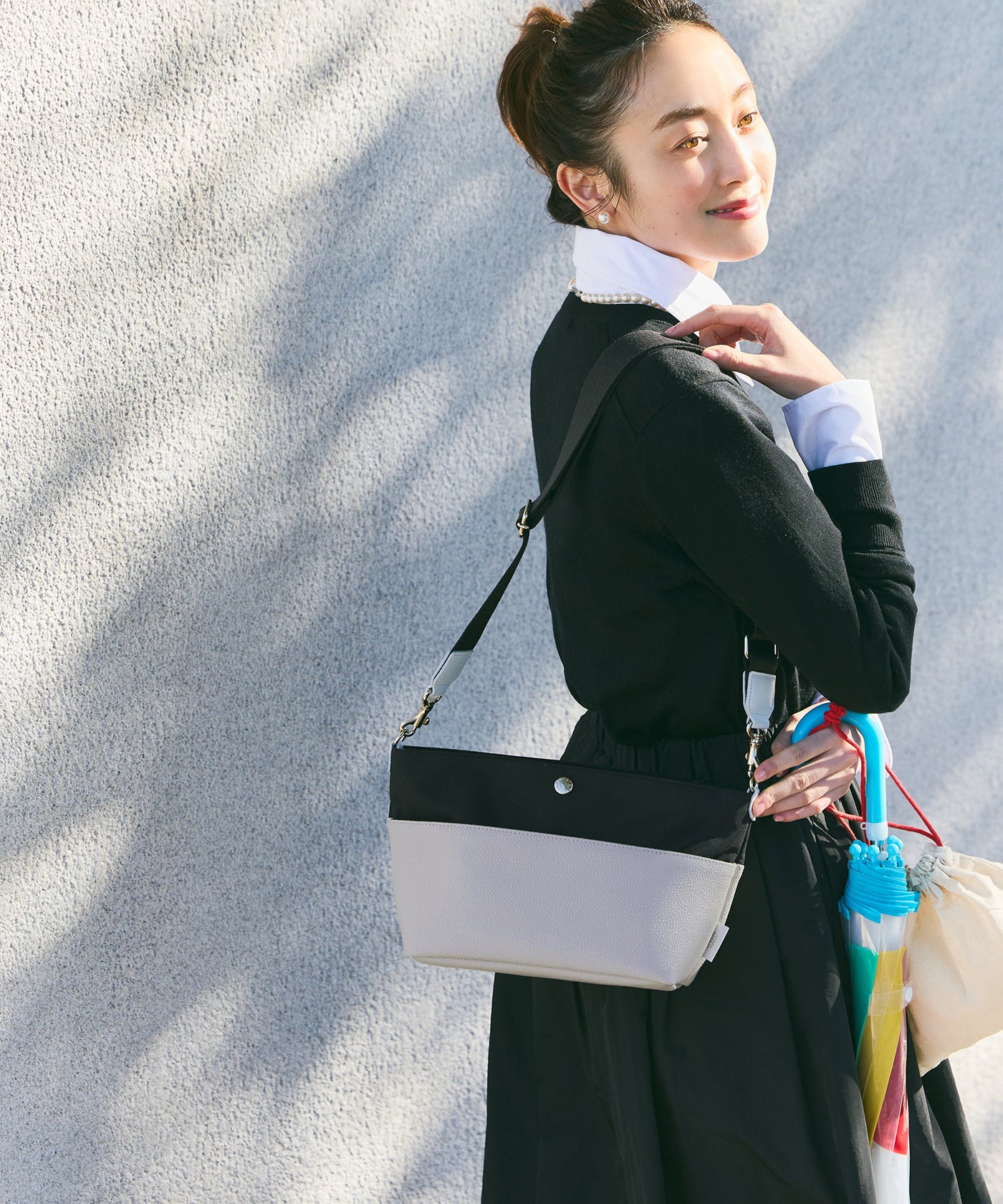 SCOTCH GRAIN スコッチグレイン マザーズバッグ バイカラー ショルダー