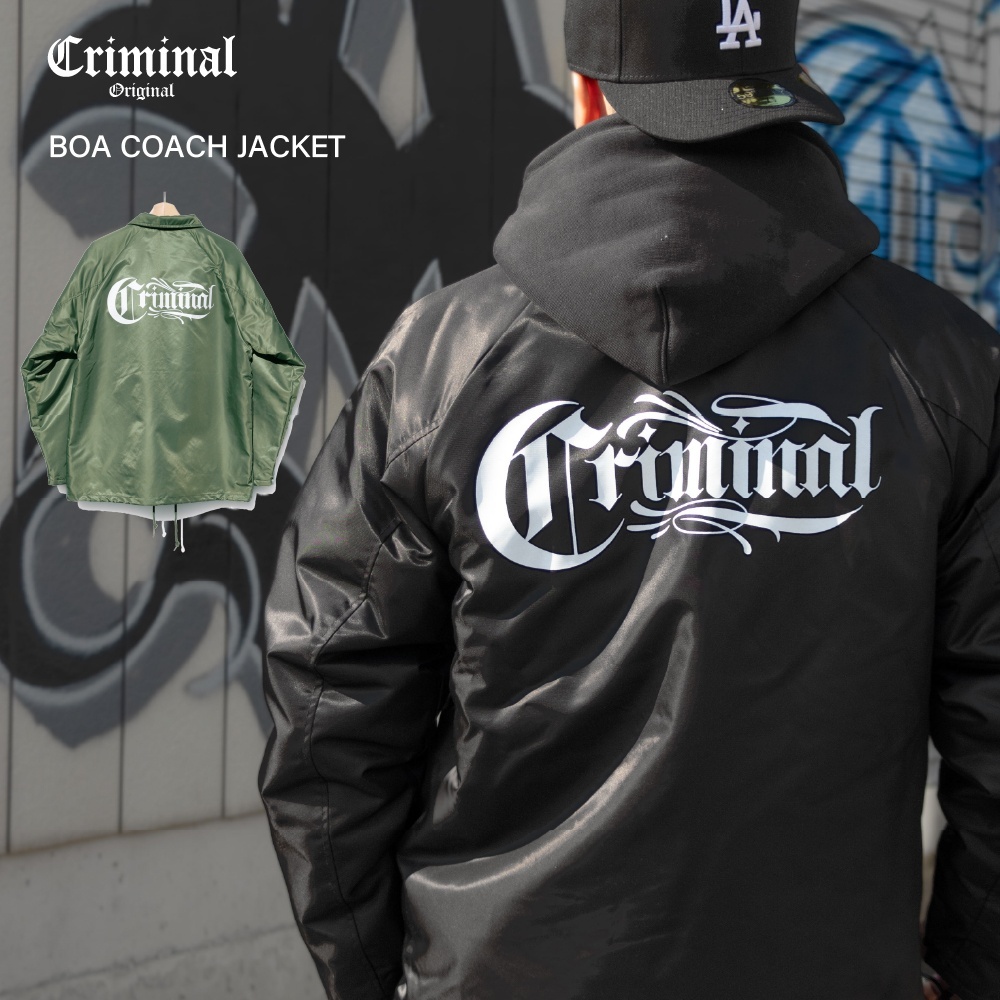 裏ボア仕様の厚手コーチジャケット! CRIMINAL Orignal