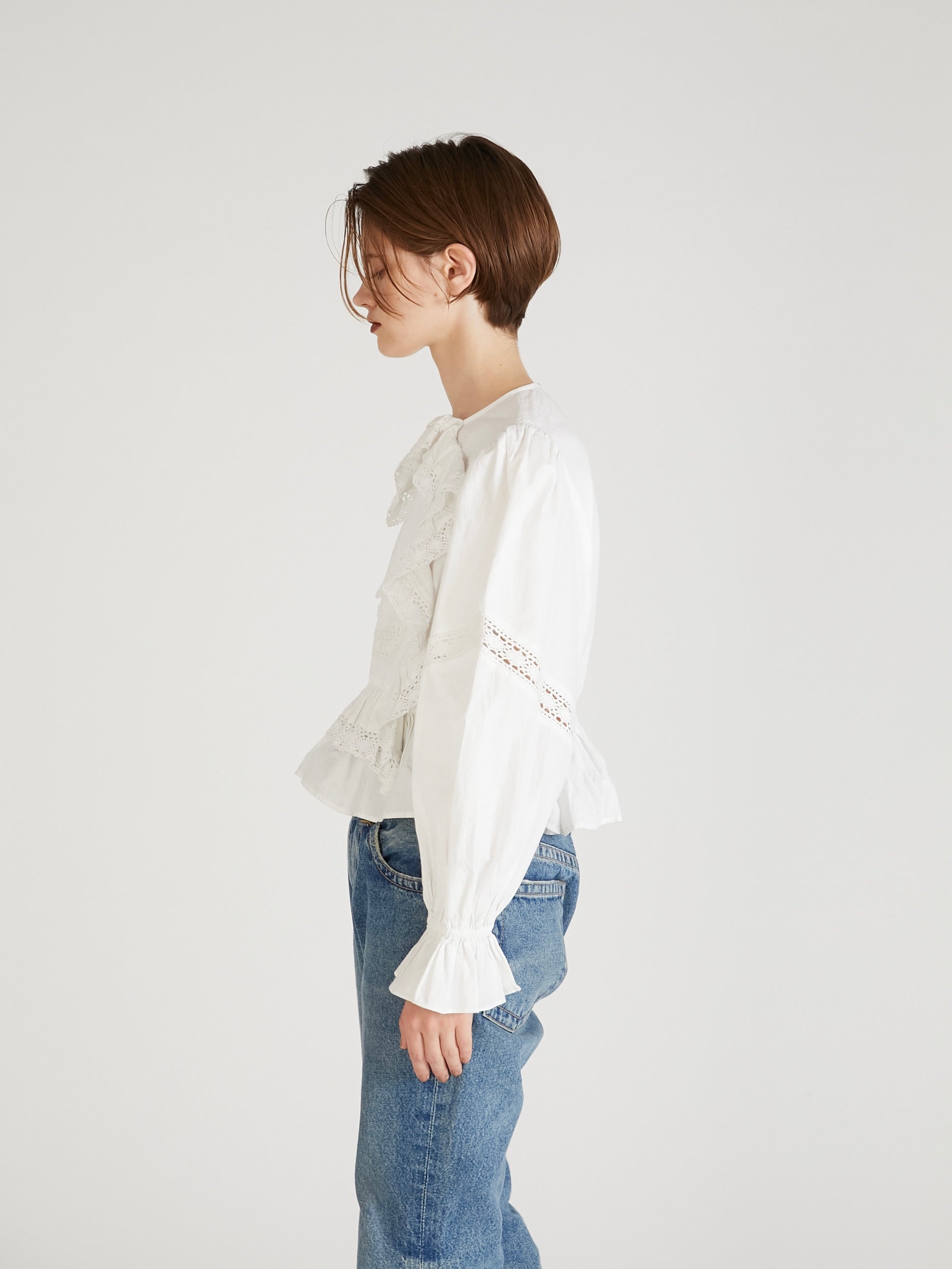 pillow case blouse｜WHITE