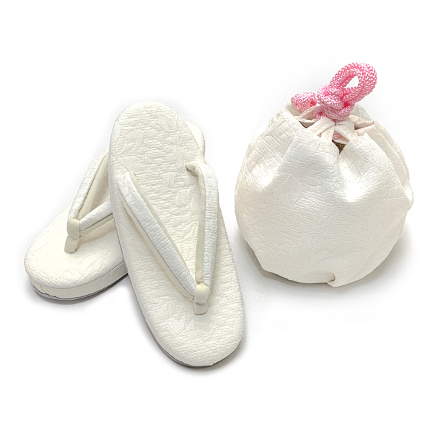 七五三 三歳 女の子 被布セット 被布コート 草履 巾着 足袋 4点コーデ