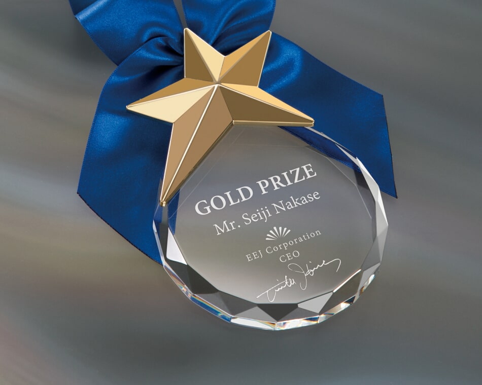 セミオーダーメダル：ZNA-9045｜大阪のクリスタル・ガラス表彰記念品専門店