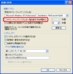 Windows 98/ME/2000からWindows XPへアップグレードすると起動時にOSの
