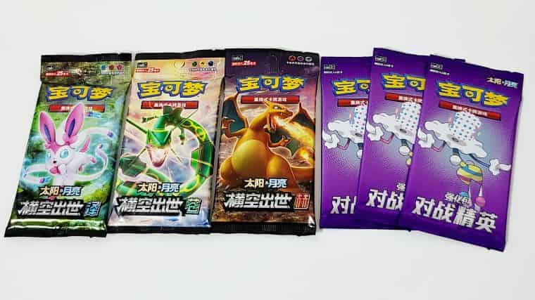 ポケカ海外】中国発売イーブイGXギフトセットのニンフィアを開封