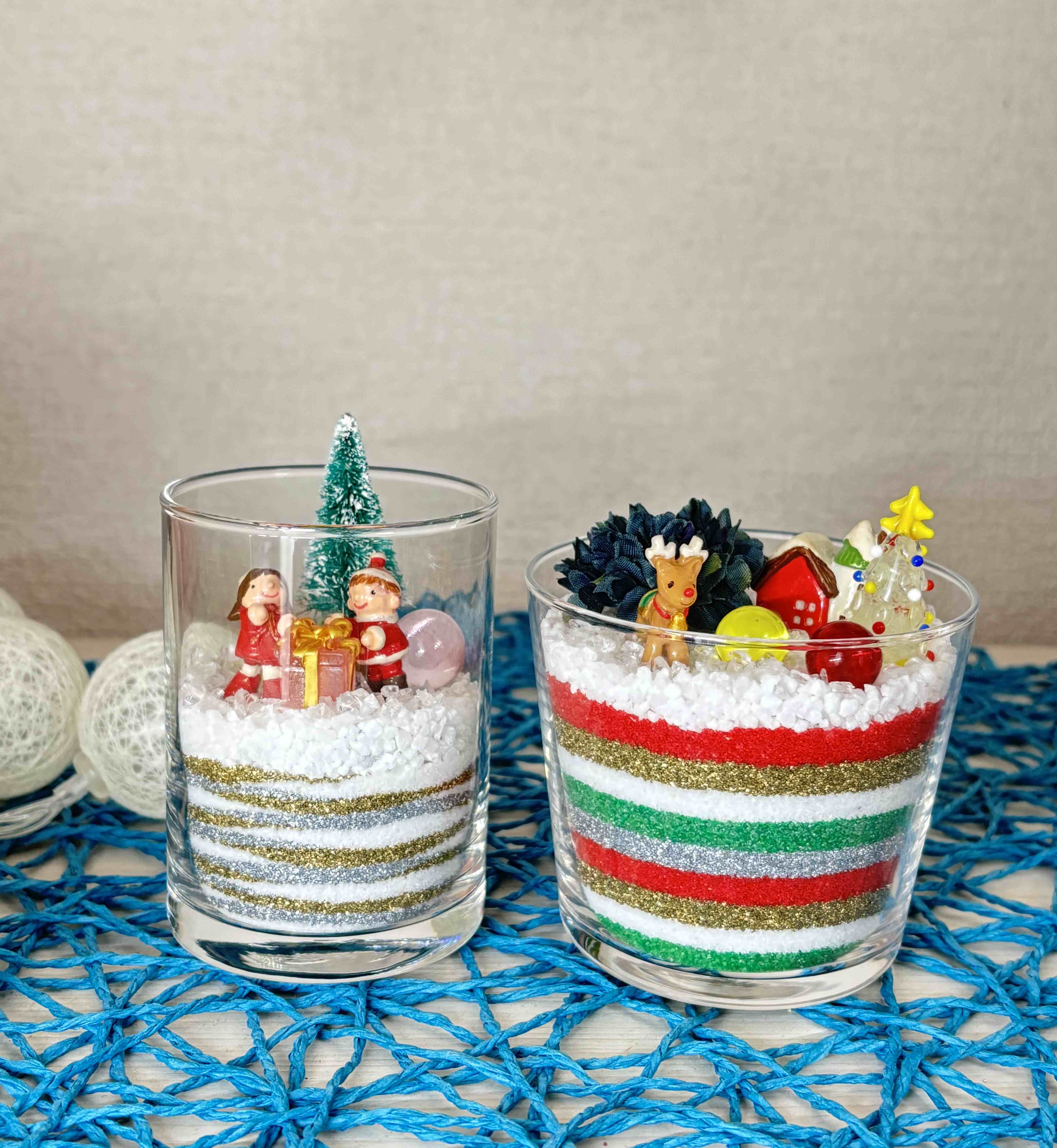 カラフルな砂で作る グラスサンドアート｜蟹江カルチャーセンター