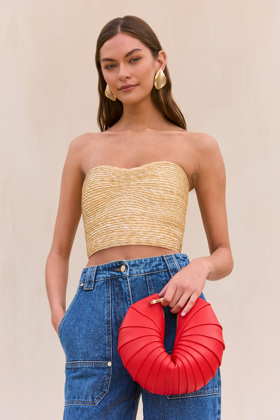 JACIRA TOP - NATURAL RAFFIA – CULT GAIA