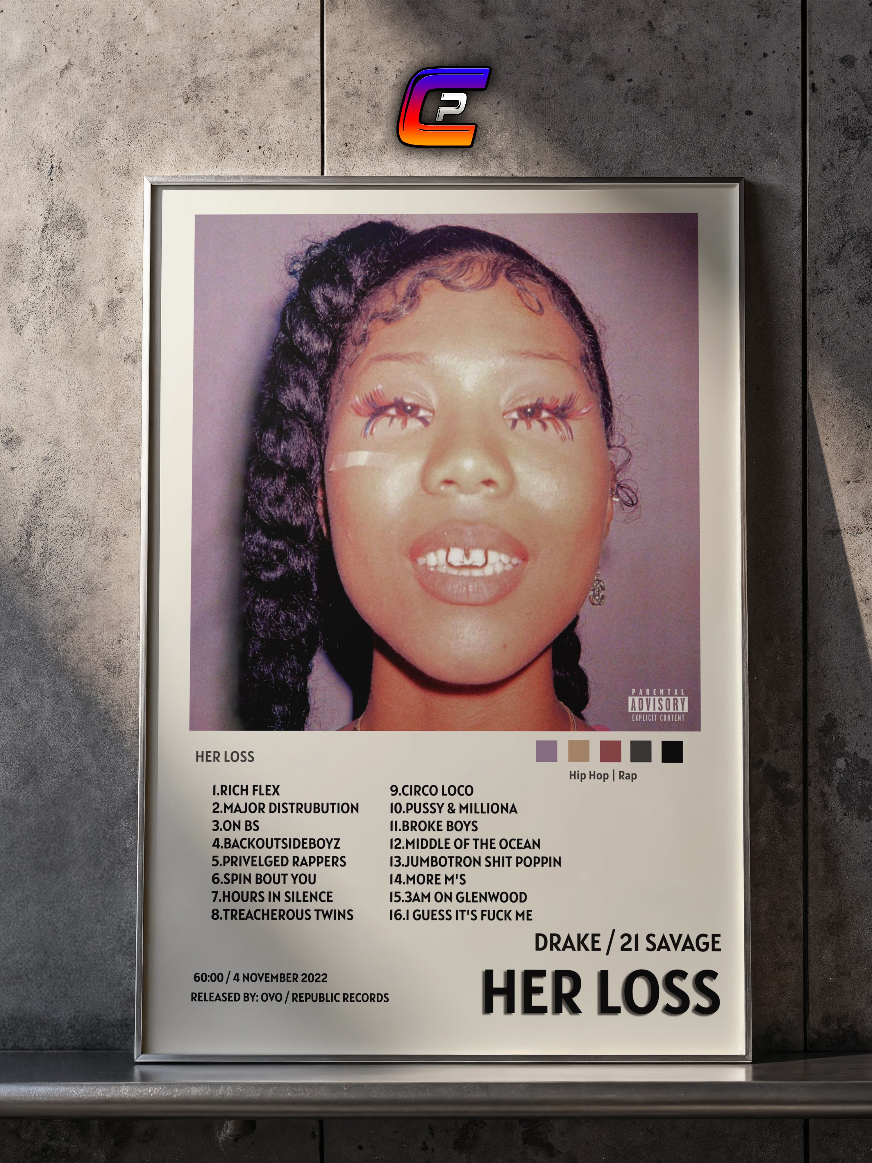 DRAKE / 21 SAVAGE - HER LOSS – CulturedPrint