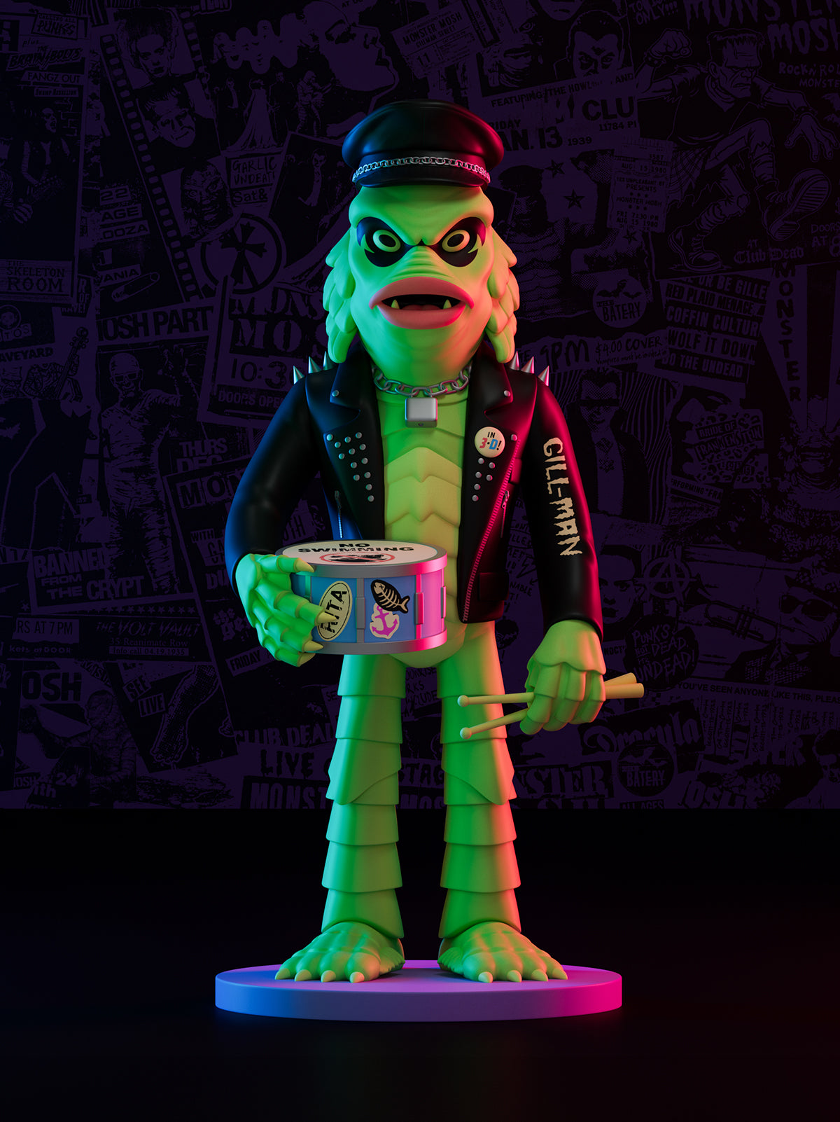 Monster Mosh - Universal Monsters X Lineham 4 Figure Set (Pre-Order)