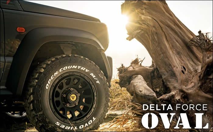 ジムニー JB64専用 デルタフォース オーバル(マットブラック) 16インチ