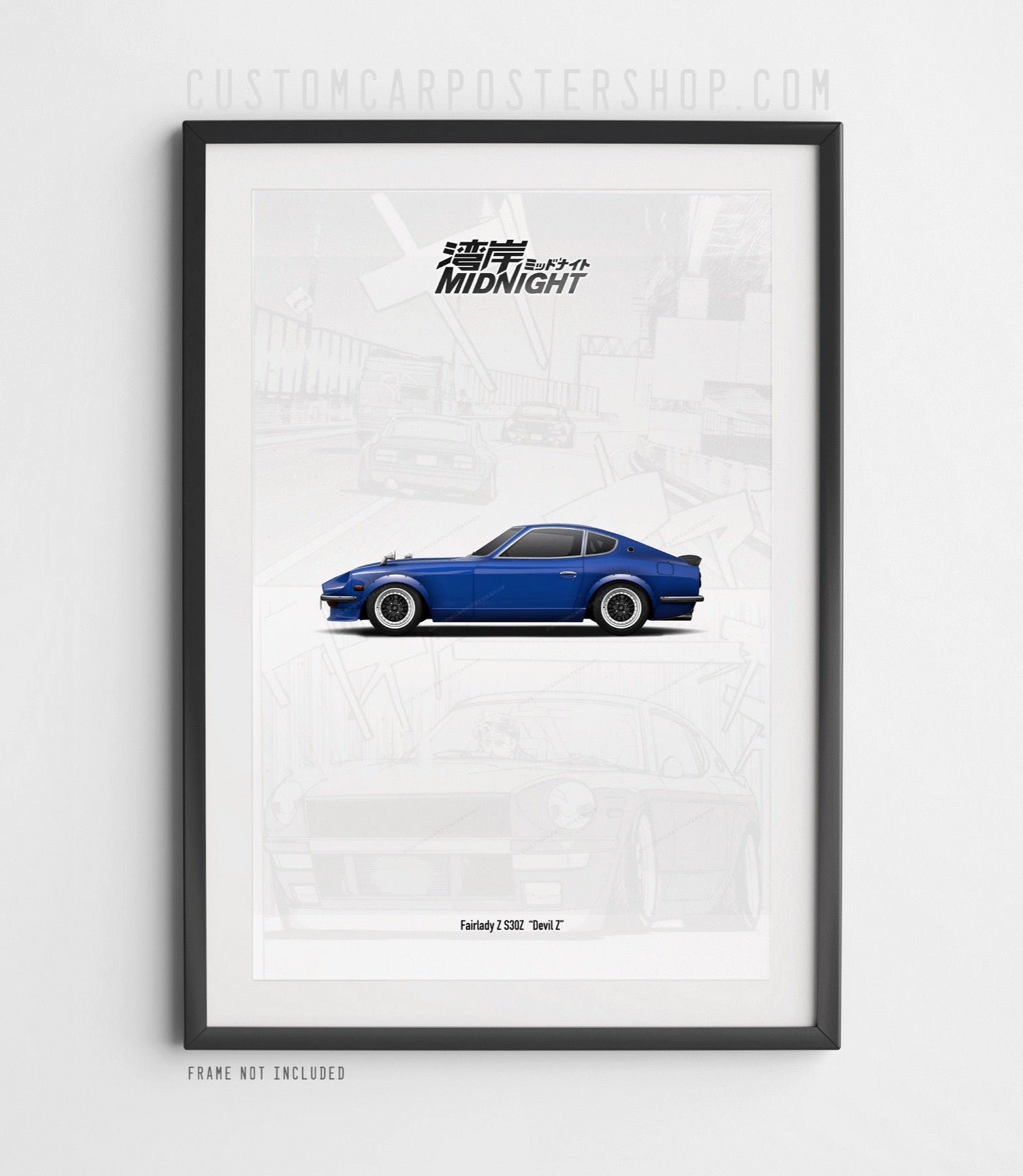 Devil Z Nissan Fairlady Z (S30) - Wangan Midnight Poster