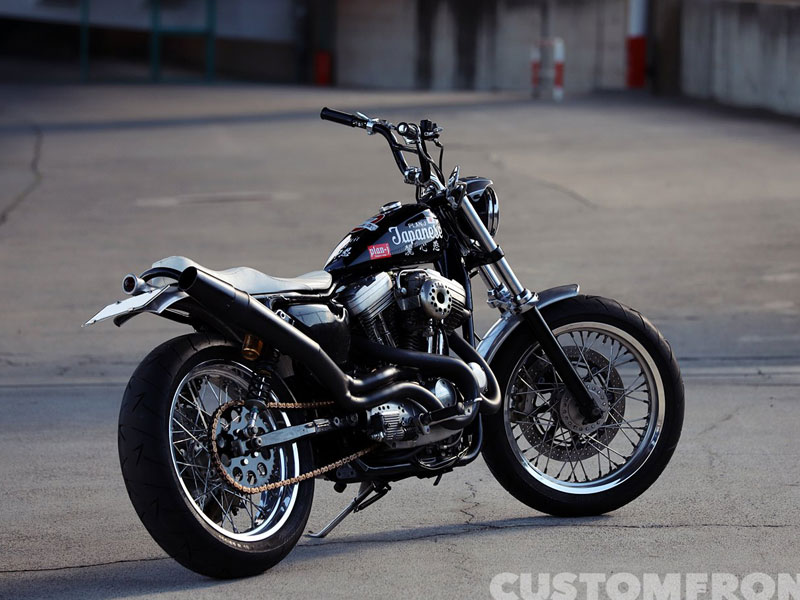 ハーレーのスポーツスター ストリート峠仕様のXLH883 1991年・プラン