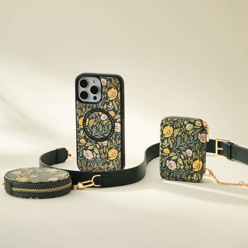 Custypeオリジナルクロスボディスマホケースセット（リストストラップ