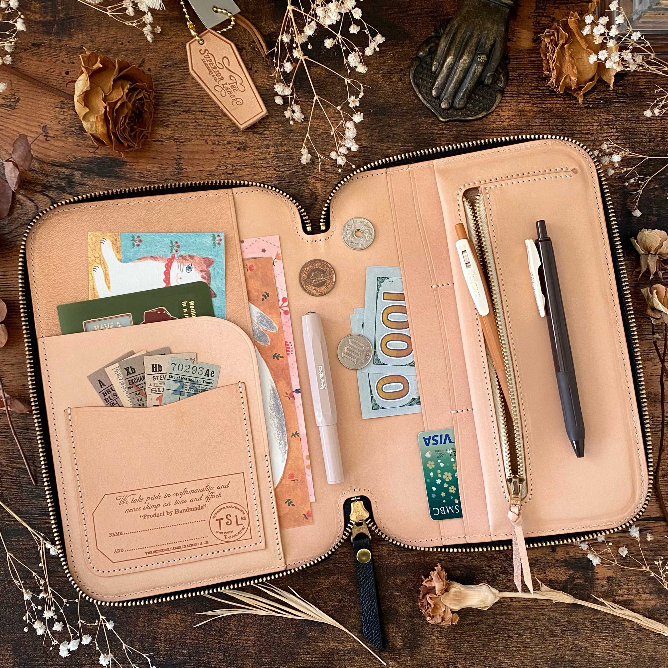 THE SUPERIOR LABOR / シュペリオールレイバー カーフレザージップ