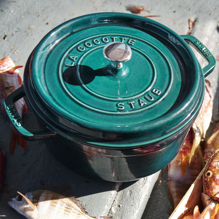 Staub Dutch Oven - 4-qt Cast Iron Cocotte - Turquoise – Cutlery
