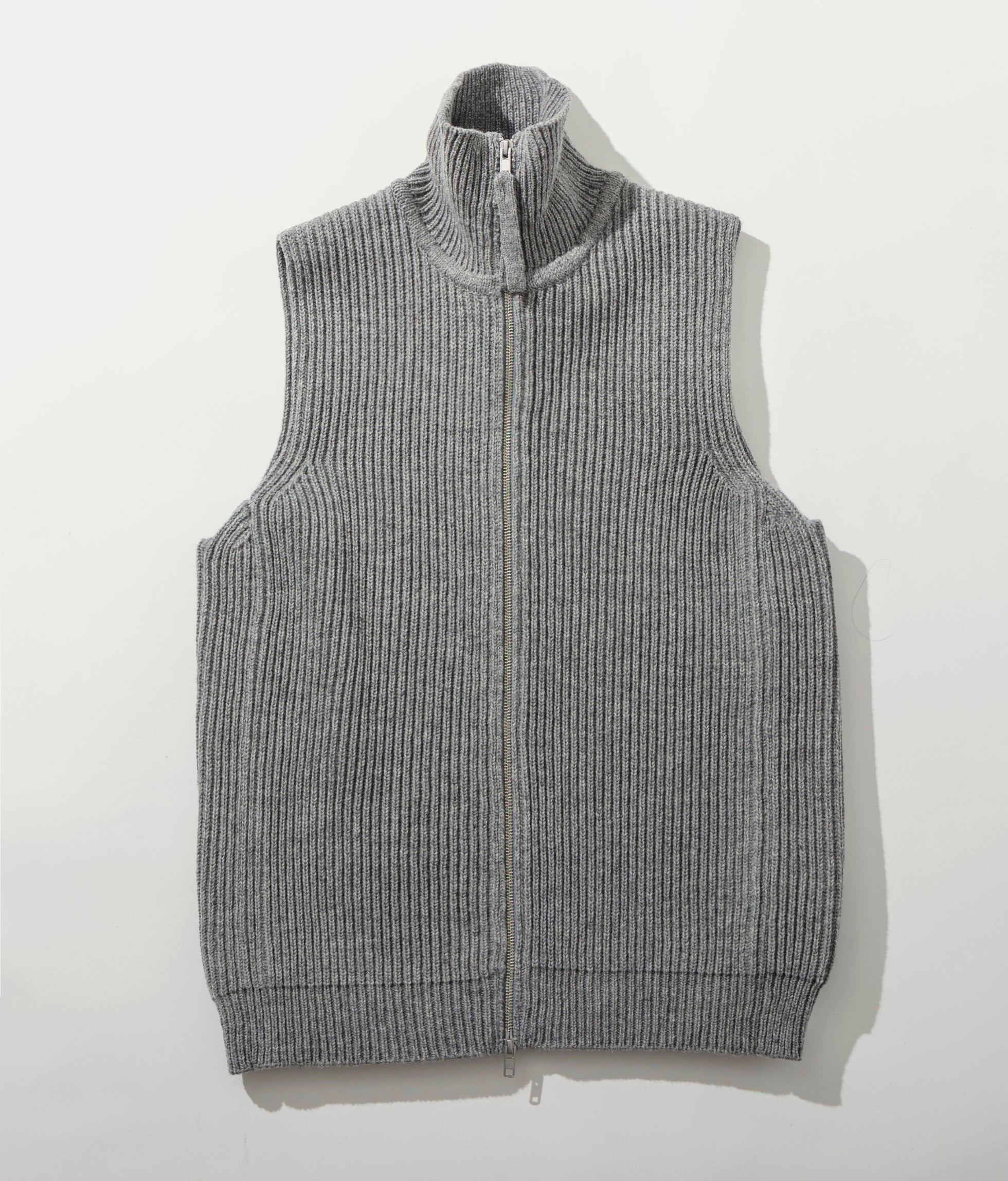 FISHERMANS KNIT ZIP-UP VEST ドライバーズニット