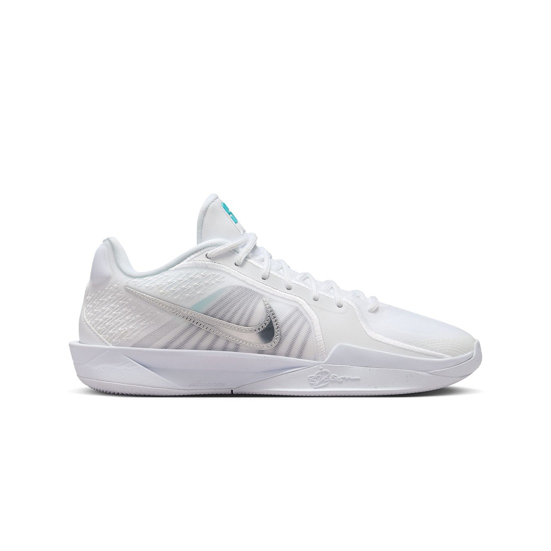 nike women sabrina 2 white metallic silver summit white