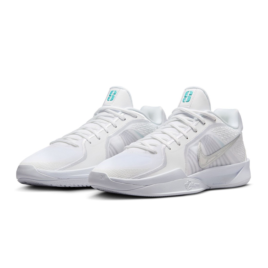 nike women sabrina 2 white metallic silver summit white