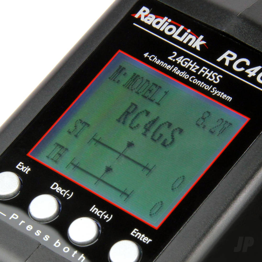 RadioLink RC4GS-V2 2.4GHz 4-Channel Tx with 1x R6FG-V3 (Gyro Rx